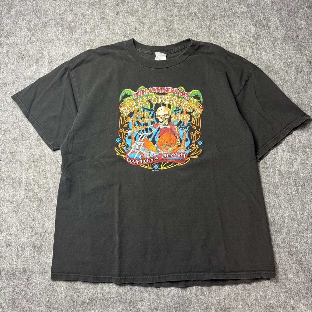 2003 Biketoberfest Daytona Beach T Shirt Mens 2XL Delta Pro Weight Motorcycle
